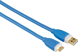 Hama 39682 USB A 3.0 Fiş - USB Micro B Fiş 1.8m USB Kablo - Blue