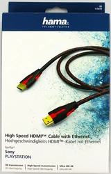 Hama 115419 Ethernet Altın Uç PS4 2m HDMI Kablo - Black