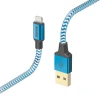 Hama 178298 1.5m Reflective Apple Lightning USB Kablo – Blue