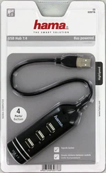 Hama 39788 4 Port USB Hub - Black