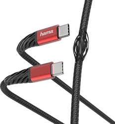 Hama 187219 1.5m Extreme USB-C - USB-C Hızlı Şarj/Data Kablosu