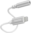 Hama 187210 Lightning Fiş - 3.5 mm Audio Soket Çevirici Adaptör – Beyaz