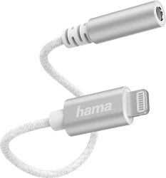 Hama 187210 Lightning Fiş - 3.5 mm Audio Soket Çevirici Adaptör – Beyaz