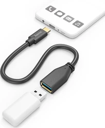 Hama 178528 15cm USB-C Fiş- USB A Soket Çevirici Adaptör