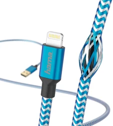 Hama 178298 1.5m Reflective Apple Lightning USB Kablo – Blue